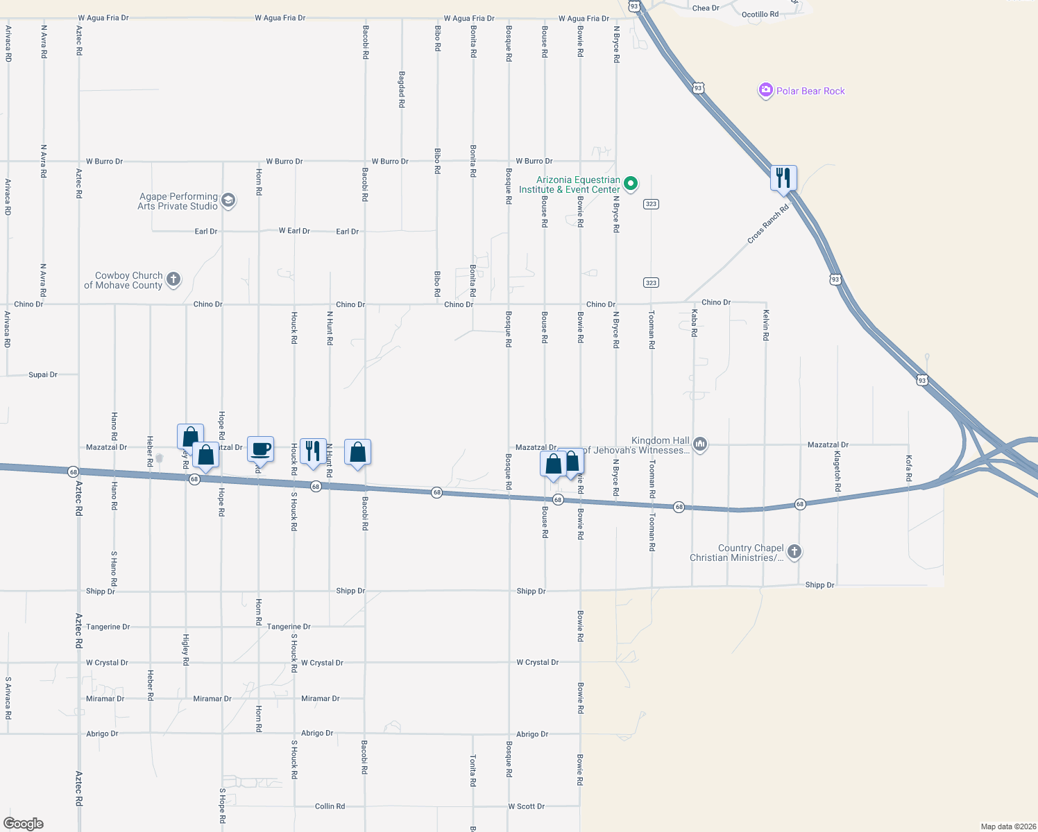 map of restaurants, bars, coffee shops, grocery stores, and more near 3310 Bouse Rd in Golden Valley