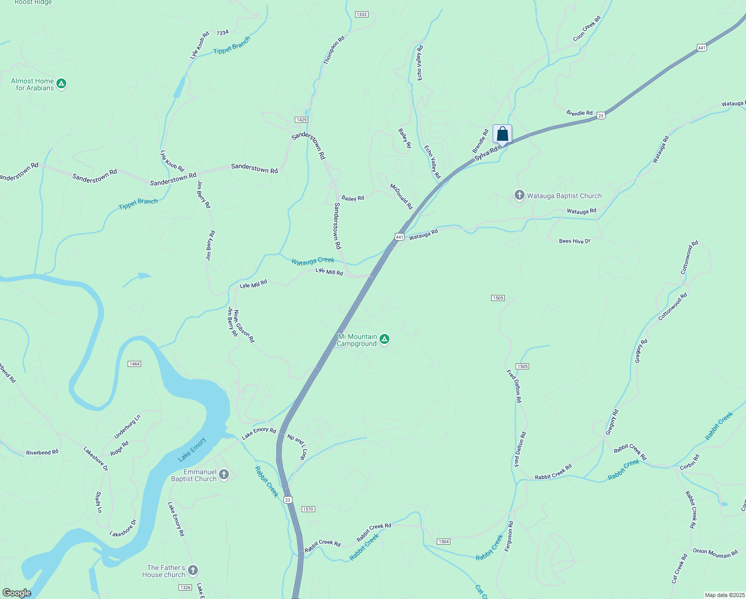 map of restaurants, bars, coffee shops, grocery stores, and more near 170 Ridgecrest Heights Rd in Franklin