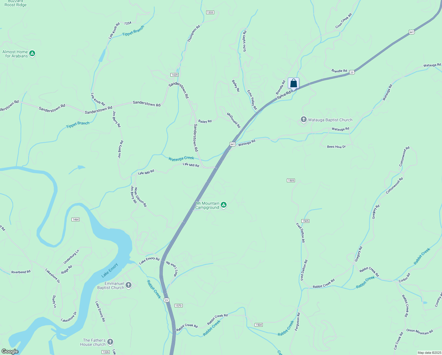 map of restaurants, bars, coffee shops, grocery stores, and more near 170 Ridgecrest Heights Rd in Franklin