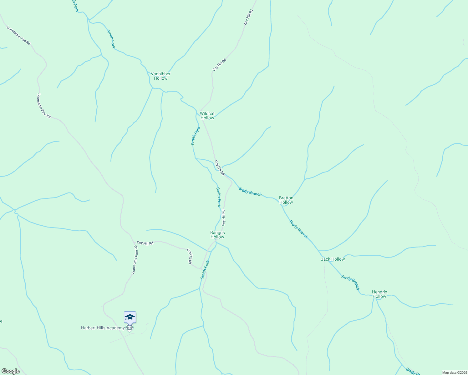 map of restaurants, bars, coffee shops, grocery stores, and more near 3105 Coy Hill Road in Olivehill