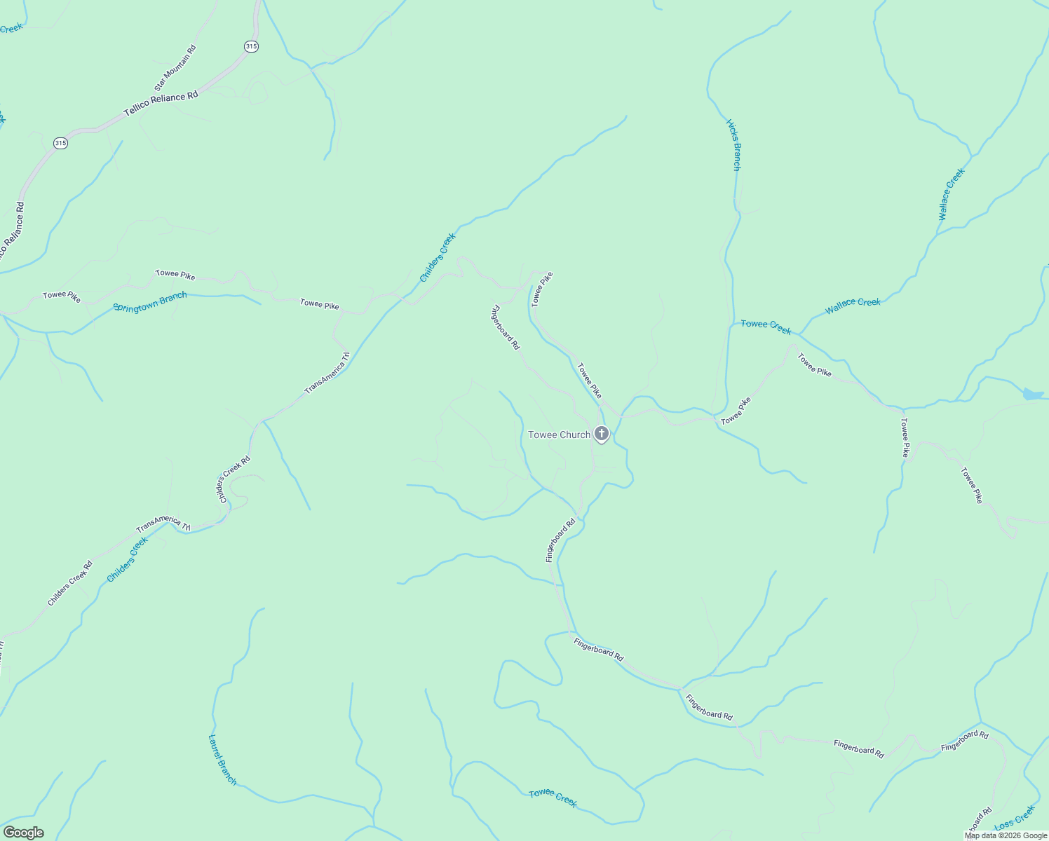 map of restaurants, bars, coffee shops, grocery stores, and more near 238 Big Towee Road in Reliance