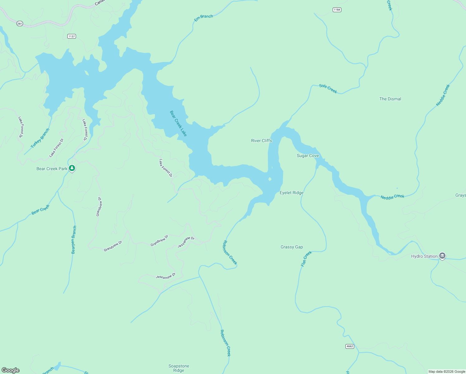map of restaurants, bars, coffee shops, grocery stores, and more near Unnamed Road in Glenville