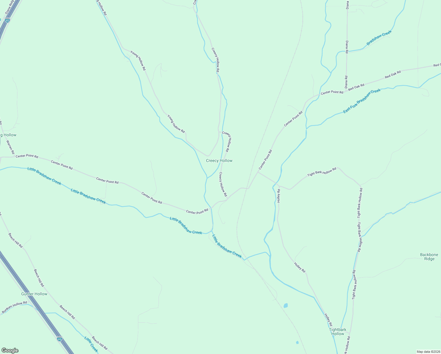 map of restaurants, bars, coffee shops, grocery stores, and more near 2031 Creecy Hollow Road in Pulaski