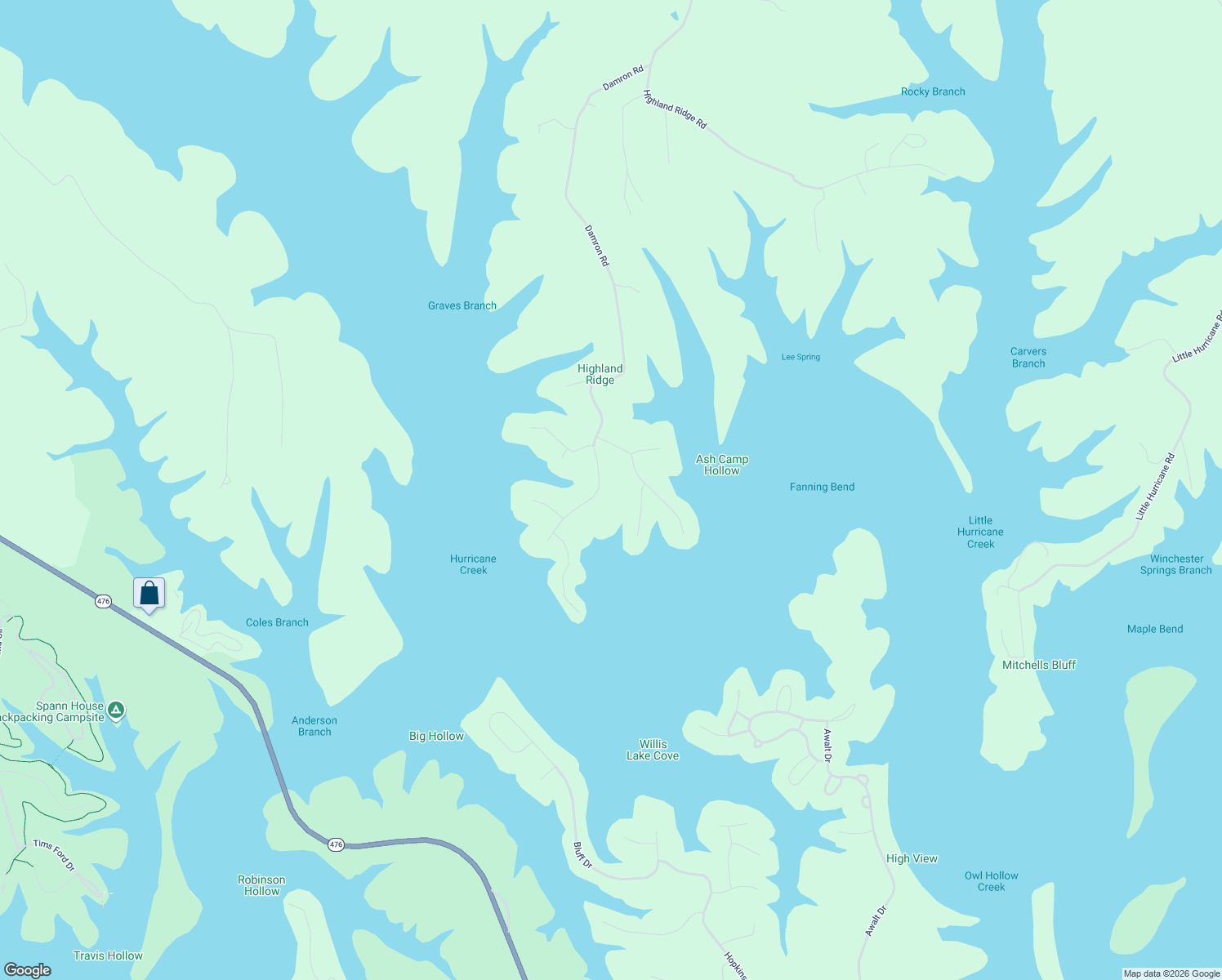 map of restaurants, bars, coffee shops, grocery stores, and more near 154 Bell Memorial Drive in Estill Springs