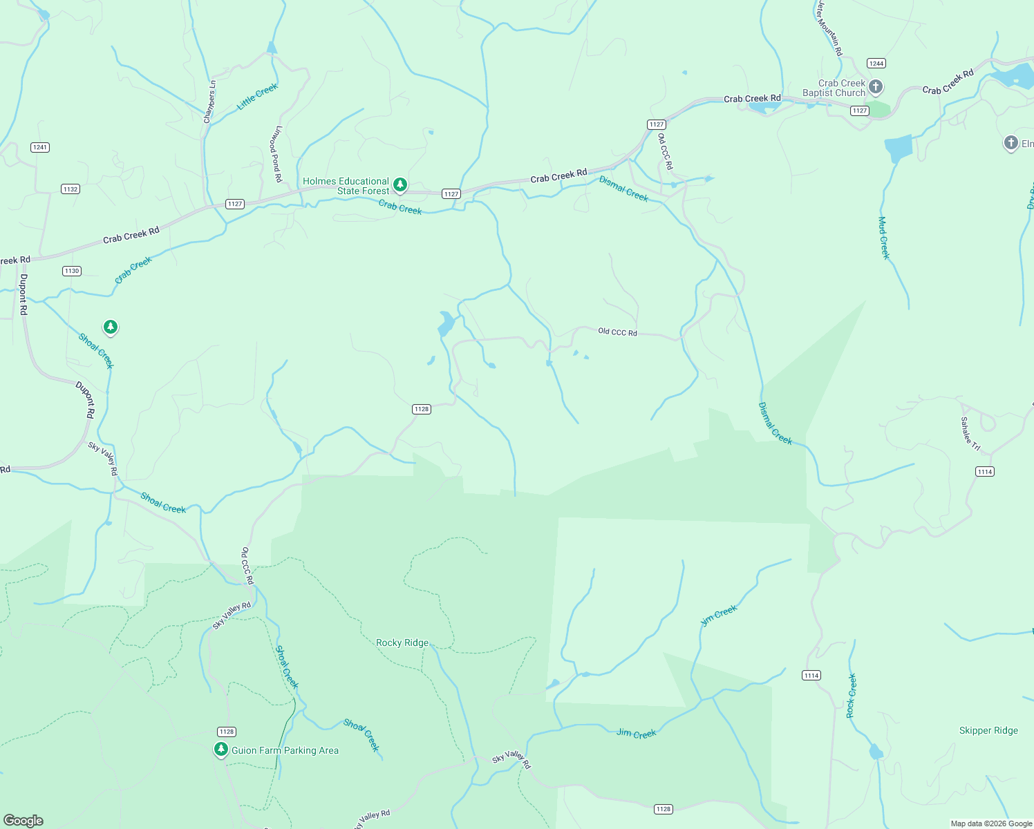 map of restaurants, bars, coffee shops, grocery stores, and more near 1727 Old CCC Road in Hendersonville