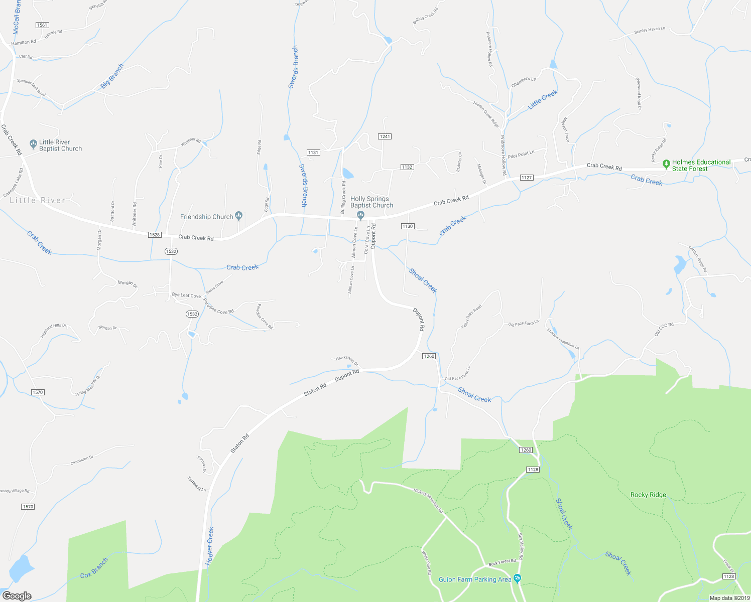 map of restaurants, bars, coffee shops, grocery stores, and more near 416 Dupont Road in Hendersonville