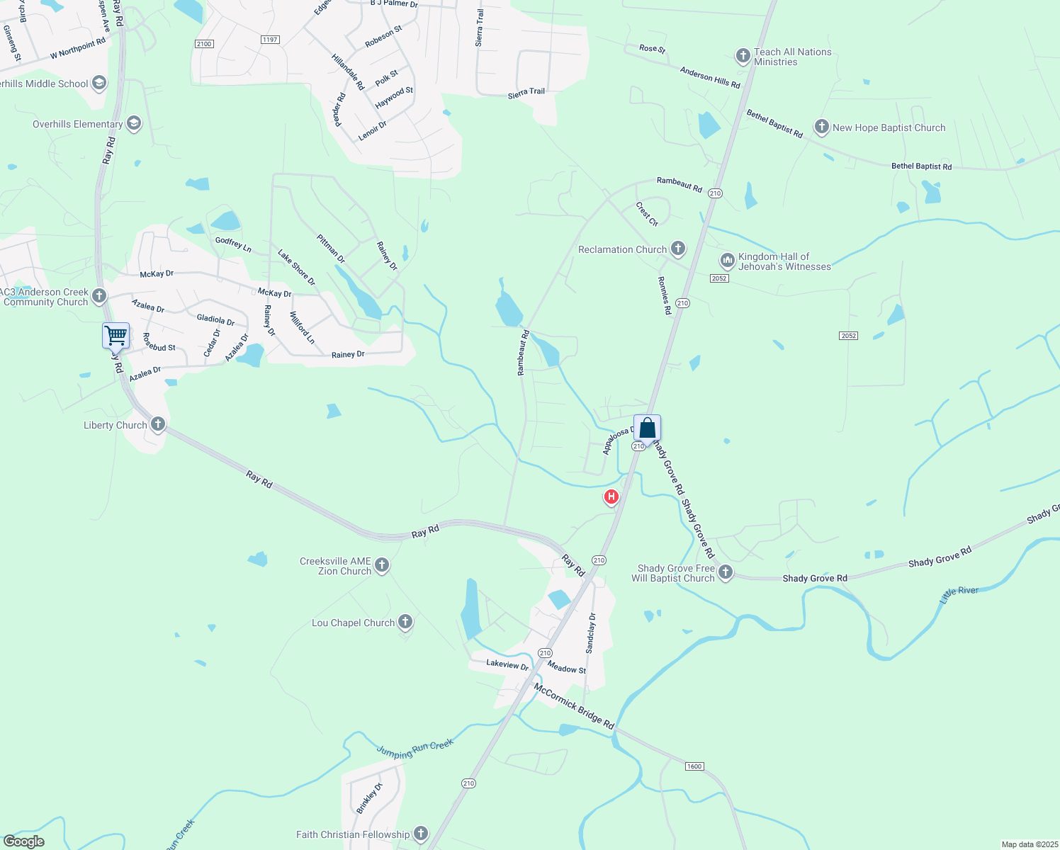map of restaurants, bars, coffee shops, grocery stores, and more near 16 Stonewall Court in Spring Lake