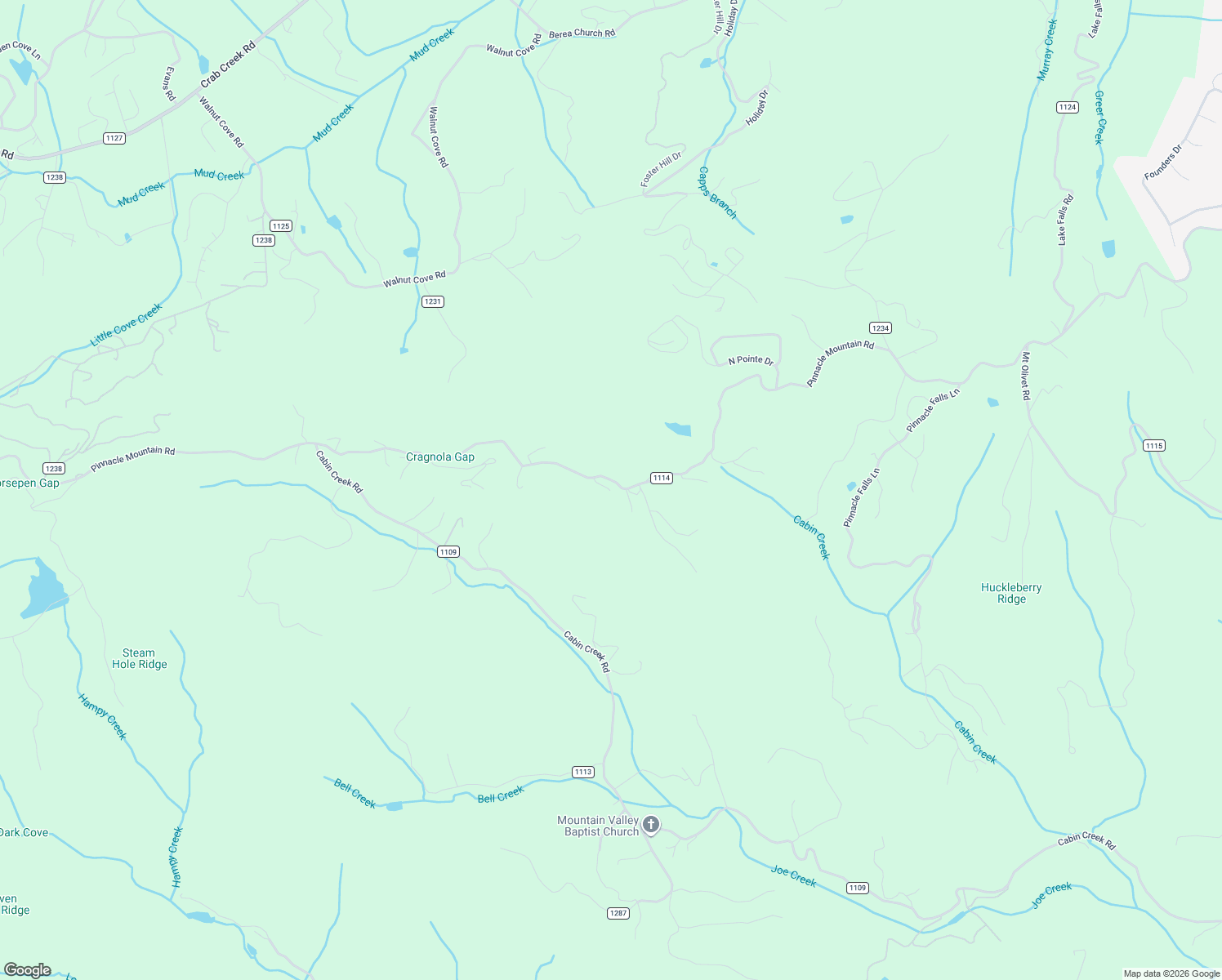 map of restaurants, bars, coffee shops, grocery stores, and more near 6165 Pinnacle Mountain Road in Zirconia