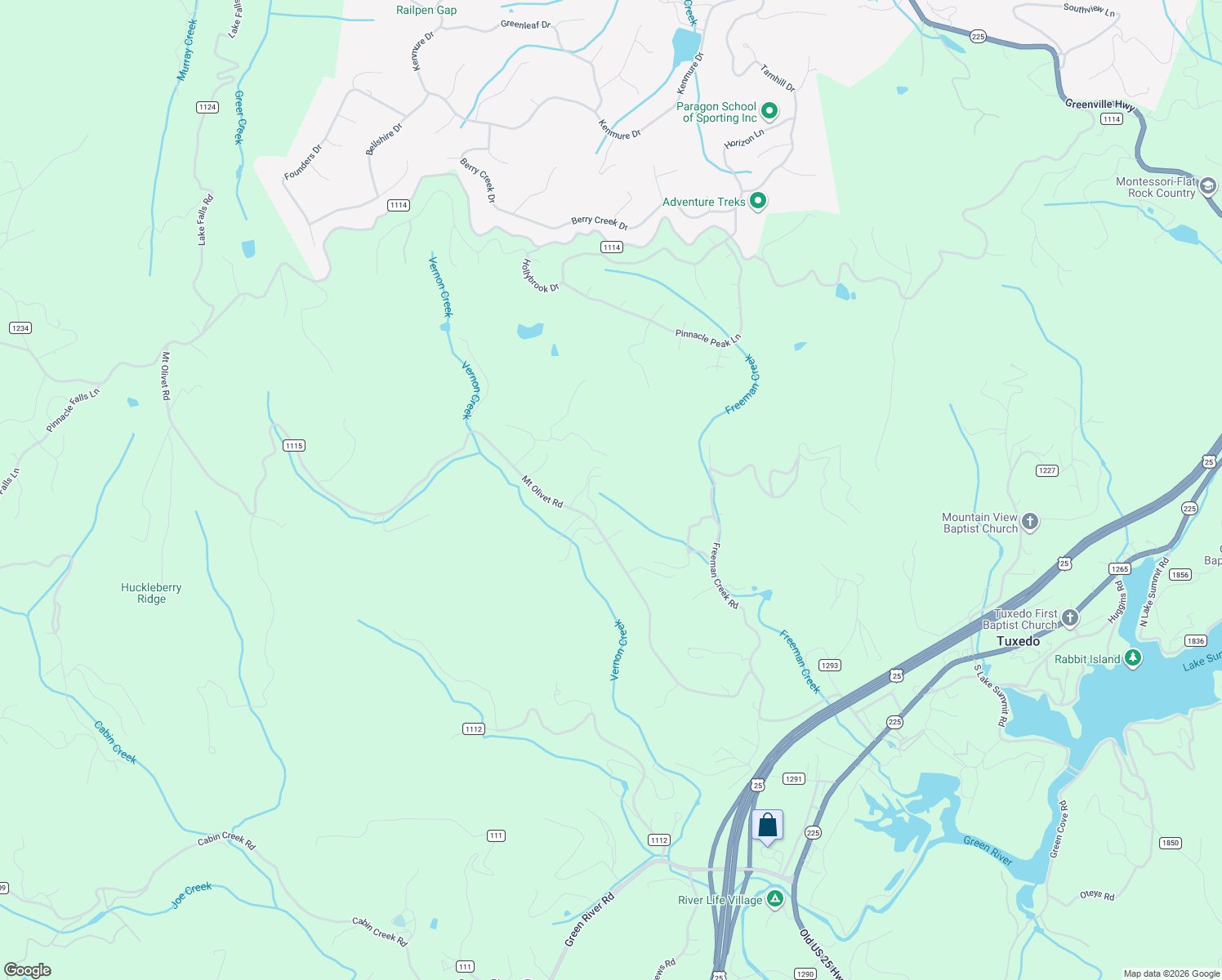 map of restaurants, bars, coffee shops, grocery stores, and more near 1468 Mount Olivet Road in Zirconia