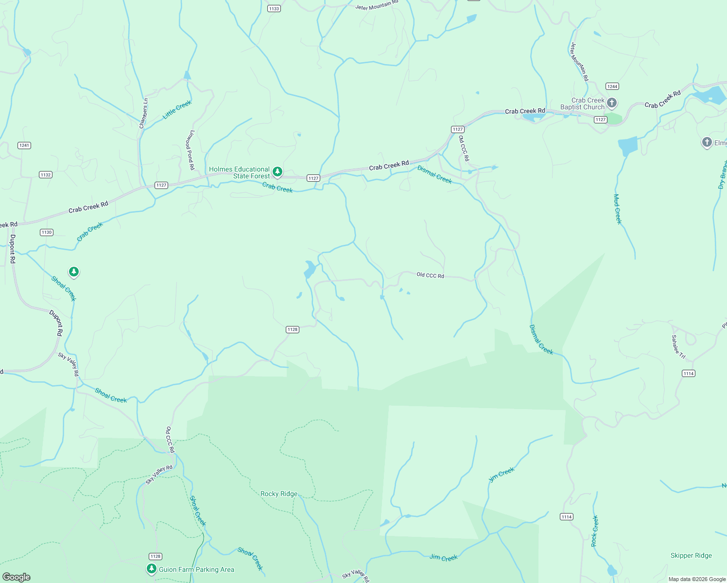map of restaurants, bars, coffee shops, grocery stores, and more near 1727 Old CCC Road in Hendersonville