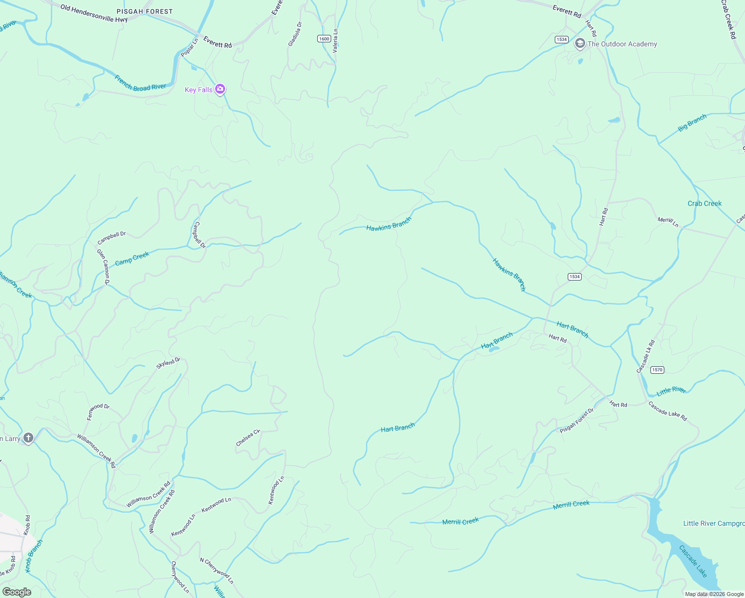map of restaurants, bars, coffee shops, grocery stores, and more near in Pisgah Forest