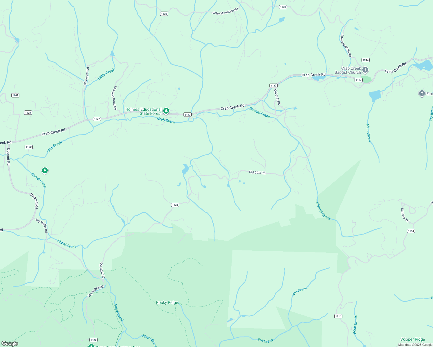 map of restaurants, bars, coffee shops, grocery stores, and more near 1603 Old CCC Road in Hendersonville