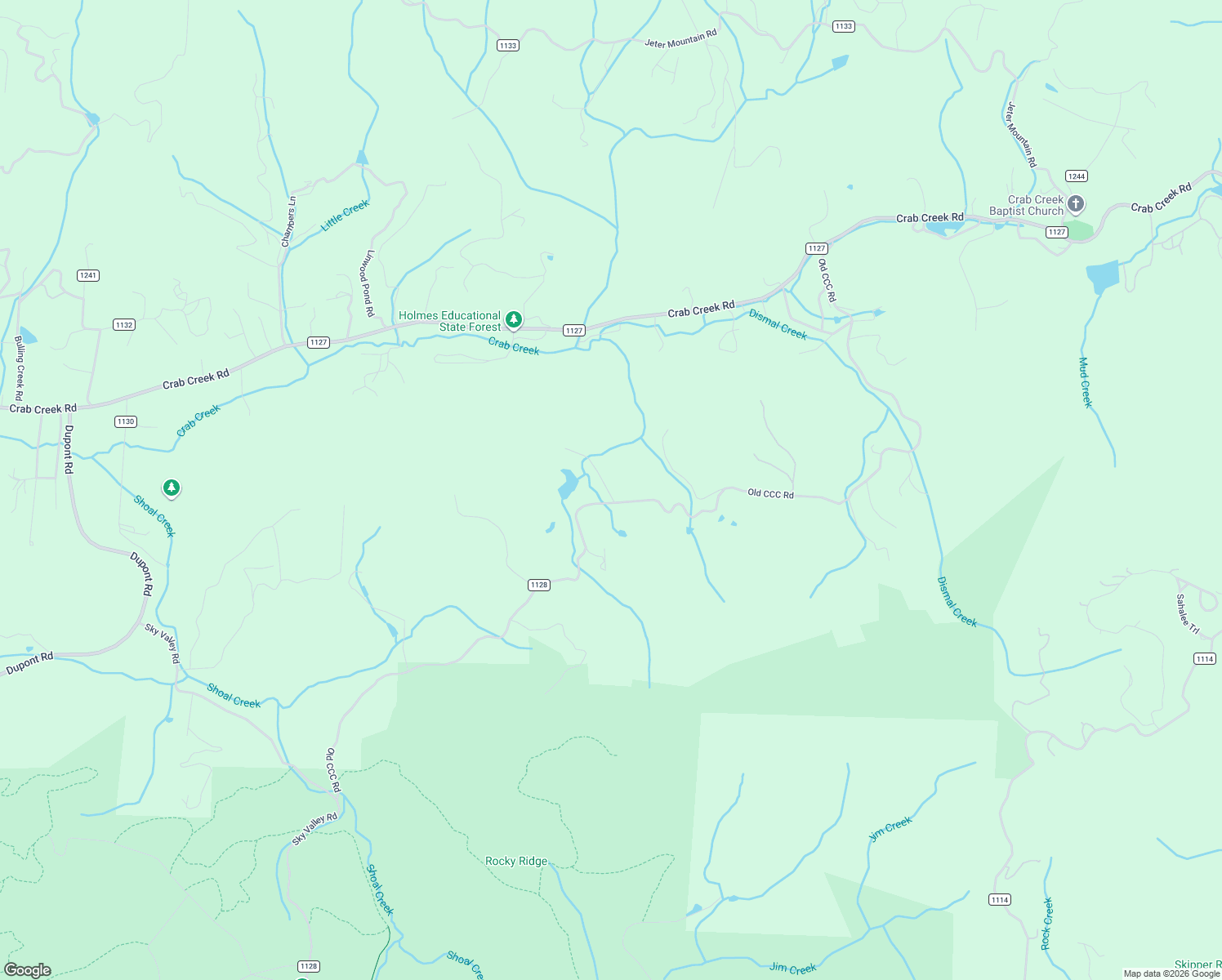 map of restaurants, bars, coffee shops, grocery stores, and more near 1949 Old CCC Road in Hendersonville