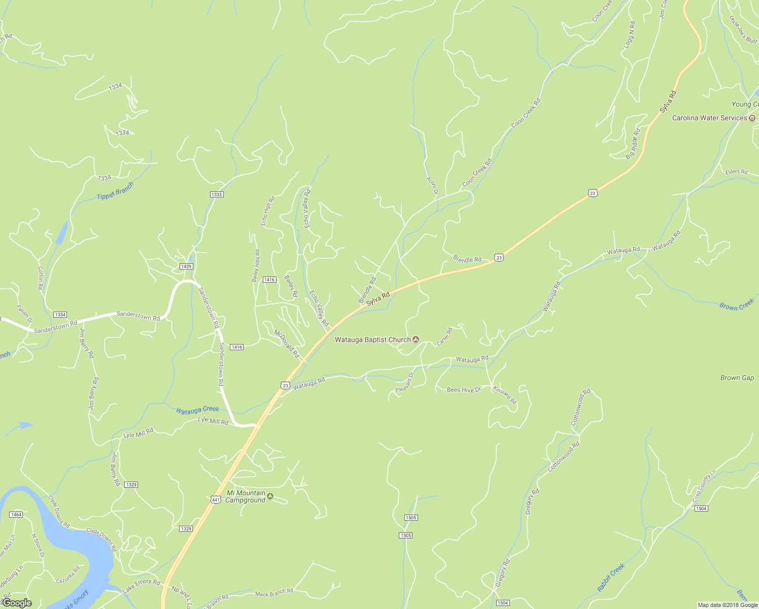 map of restaurants, bars, coffee shops, grocery stores, and more near 6769 Sylva Road in Franklin