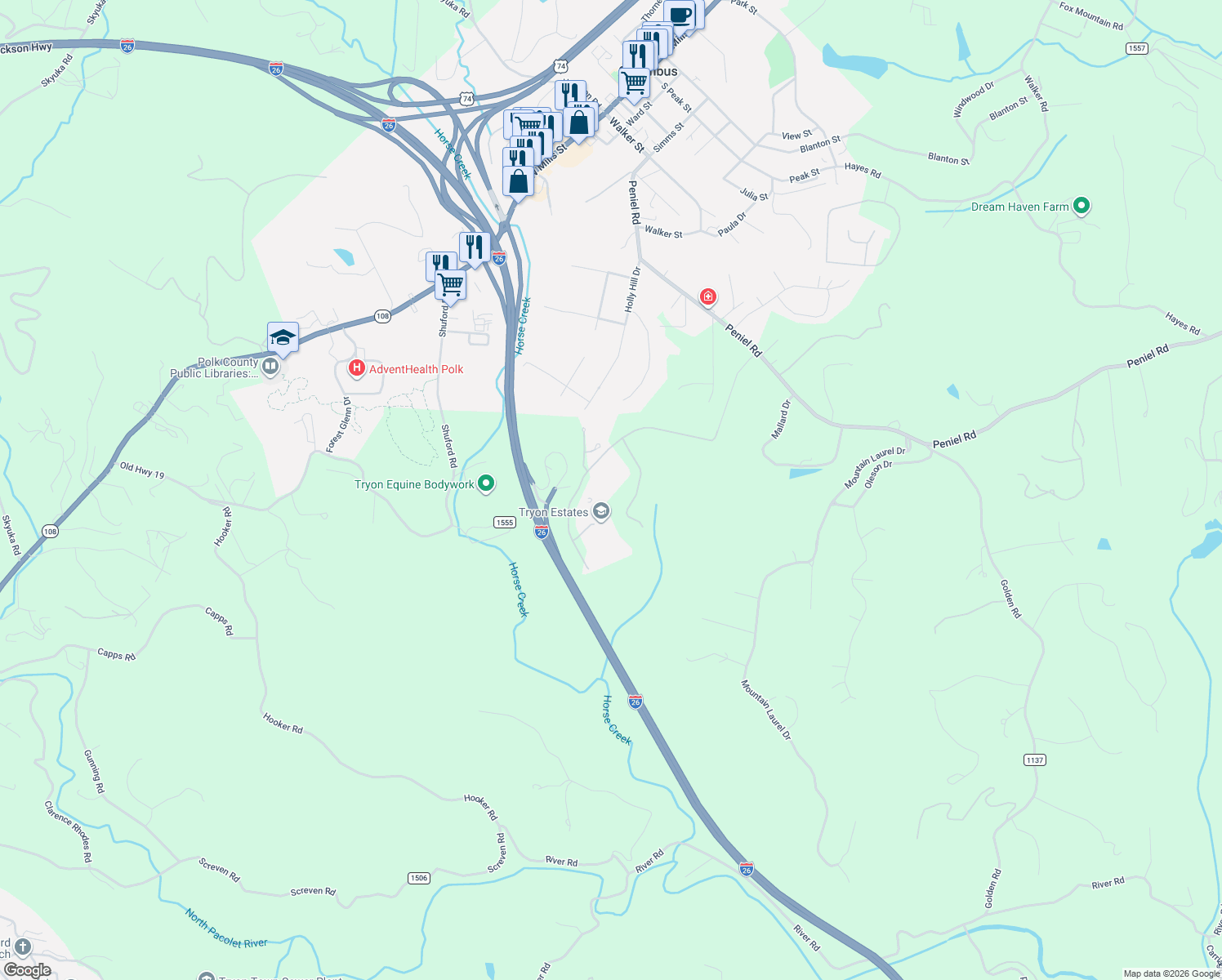 map of restaurants, bars, coffee shops, grocery stores, and more near 617 Laurel Lake Drive in Columbus
