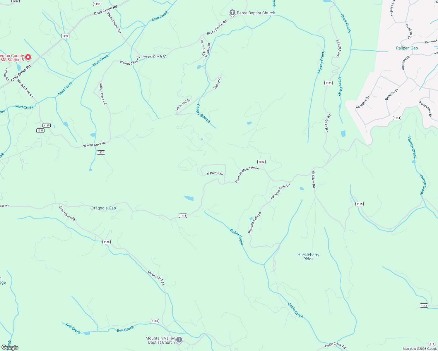 map of restaurants, bars, coffee shops, grocery stores, and more near 5419 Pinnacle Mountain Road in Zirconia