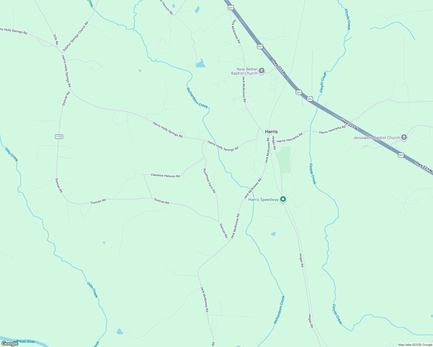map of restaurants, bars, coffee shops, grocery stores, and more near 339 Rosemont Farm Road in Rutherfordton