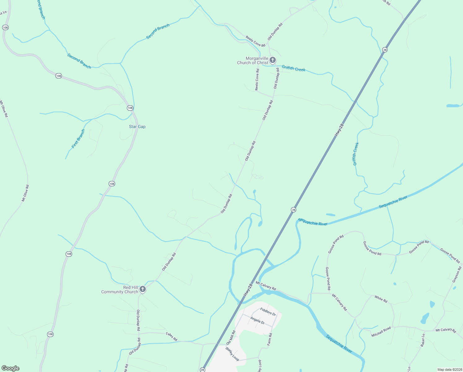 map of restaurants, bars, coffee shops, grocery stores, and more near 111 Tony Rollins Road in Whitwell