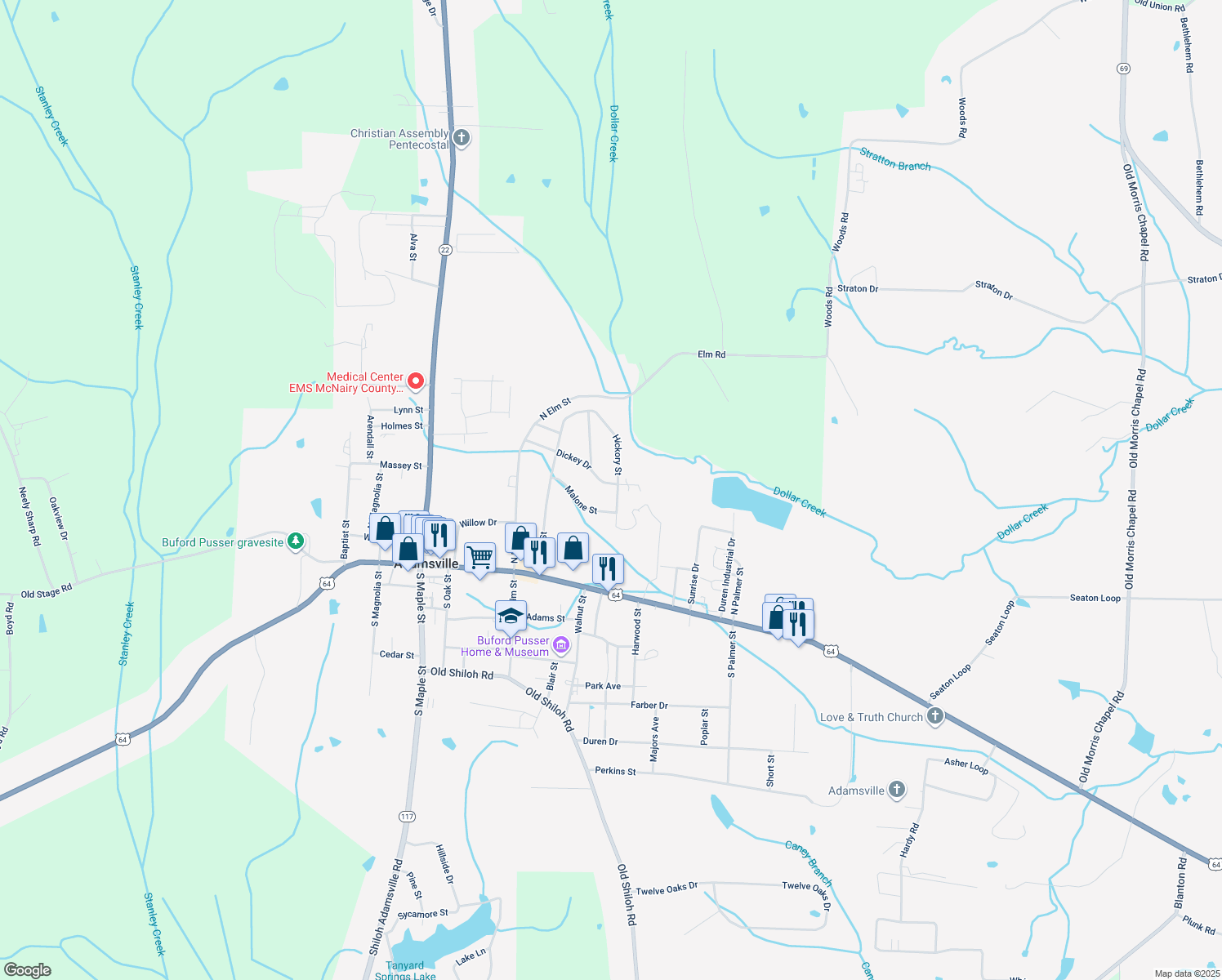 231 Hickory Street, Adamsville TN Walk Score