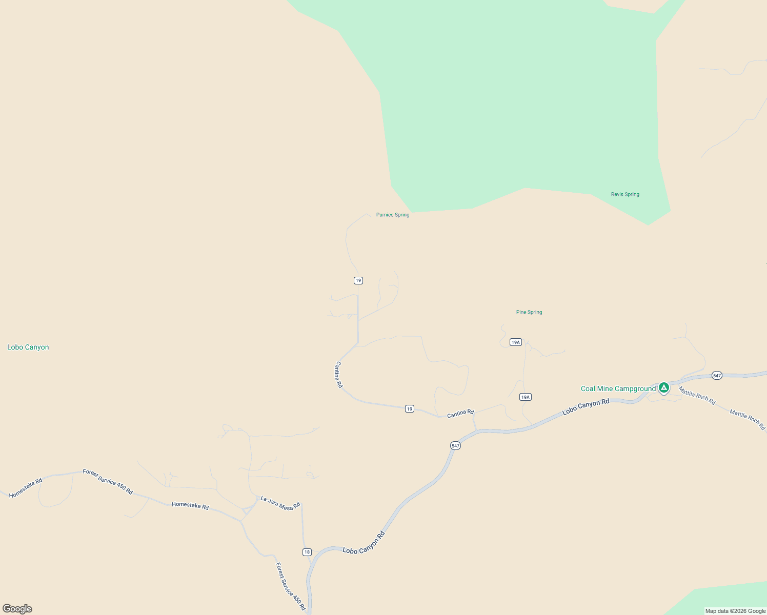 map of restaurants, bars, coffee shops, grocery stores, and more near Crest View Hills Road in Lobo Canyon