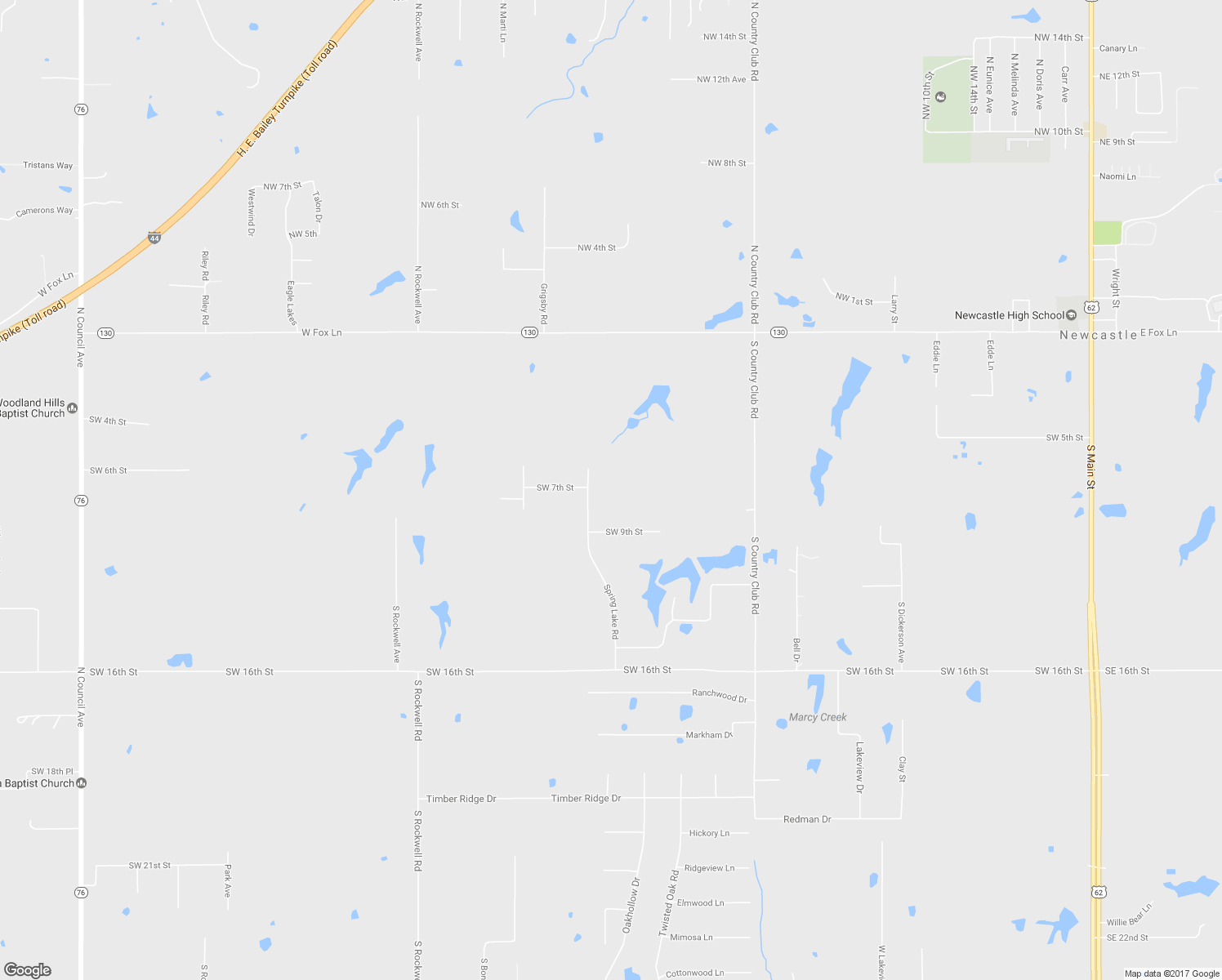 map of restaurants, bars, coffee shops, grocery stores, and more near 700 Spring Lake Road in Newcastle