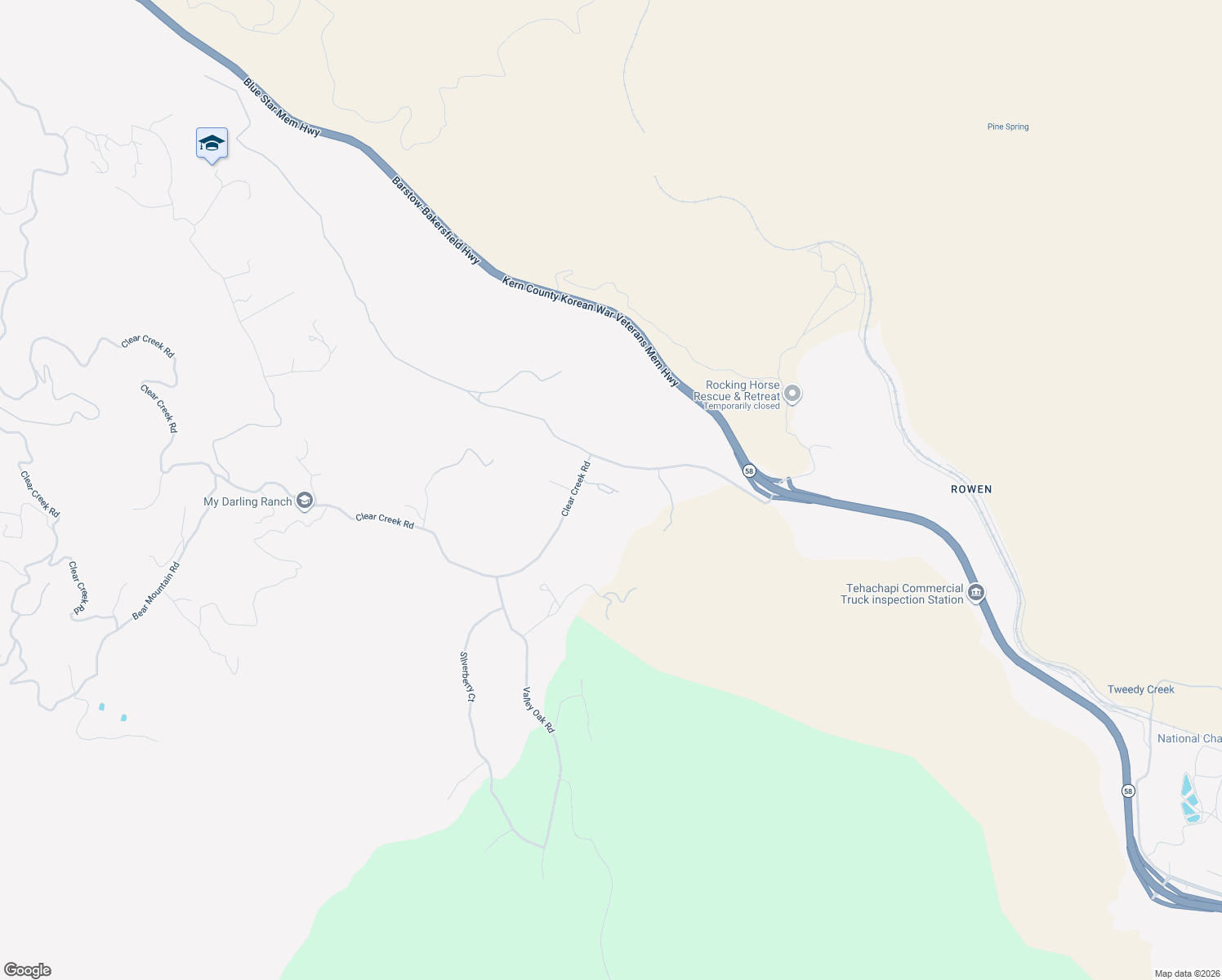 map of restaurants, bars, coffee shops, grocery stores, and more near 25258 Clear Creek Road in Keene