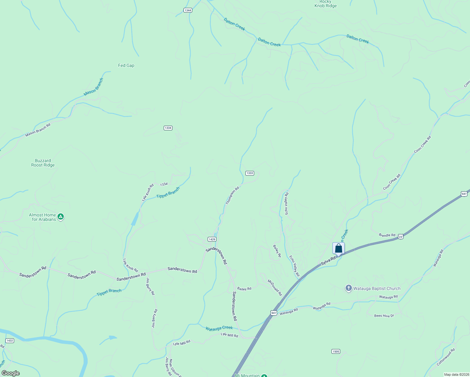 map of restaurants, bars, coffee shops, grocery stores, and more near 539 Thompson Road in Franklin