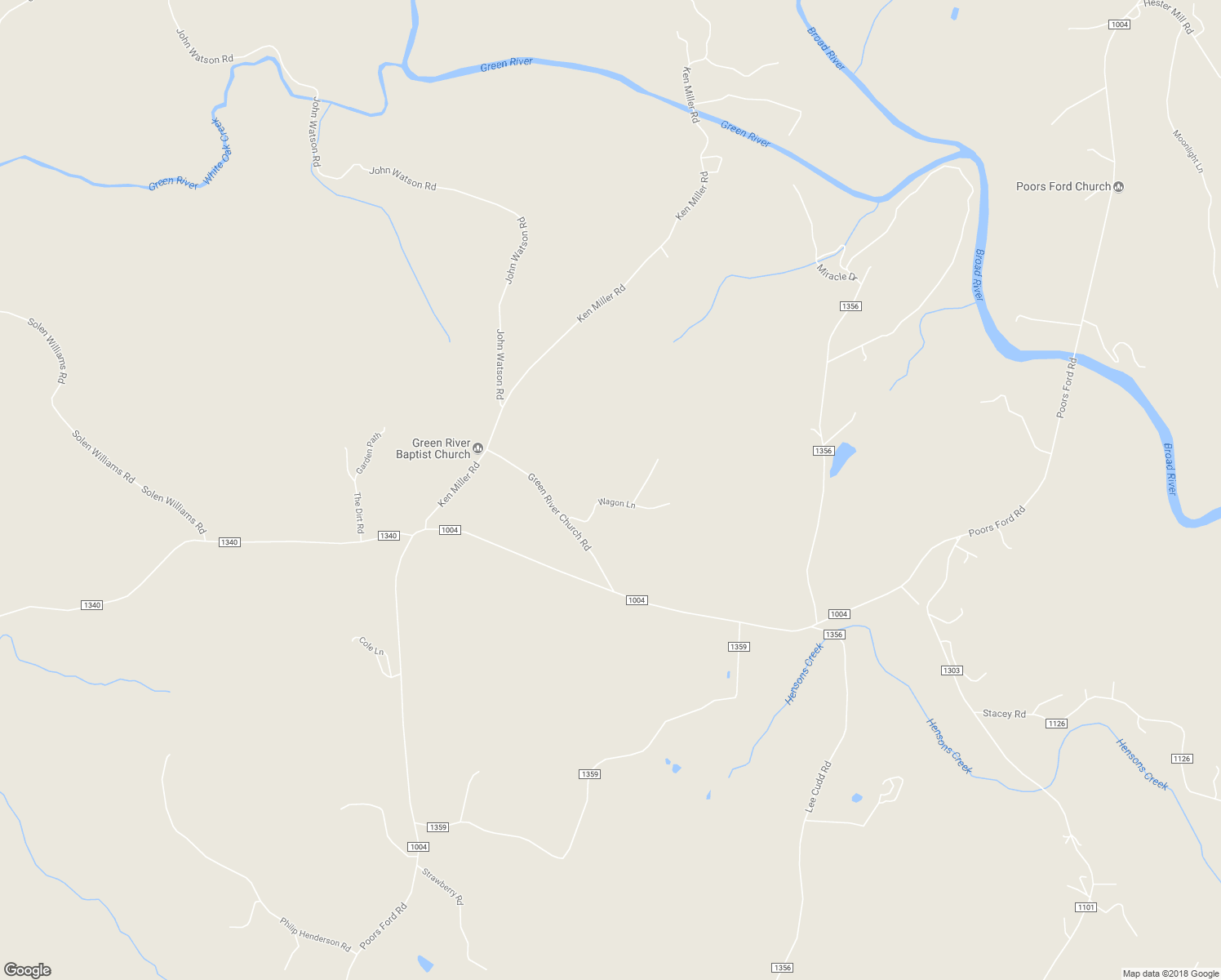 map of restaurants, bars, coffee shops, grocery stores, and more near 131 Wagon Lane in Rutherfordton