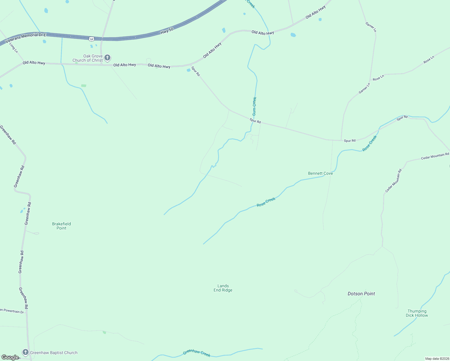 map of restaurants, bars, coffee shops, grocery stores, and more near 522 R D Prince Road in Decherd