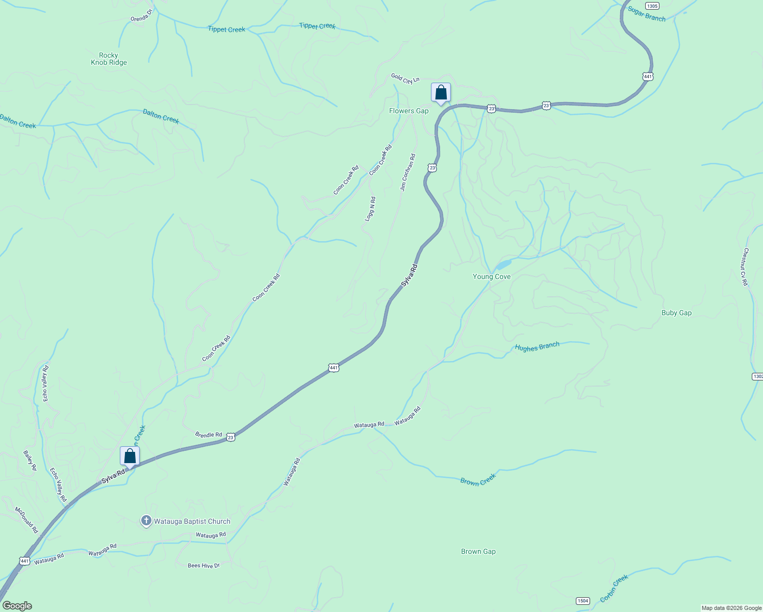 map of restaurants, bars, coffee shops, grocery stores, and more near 8356 Sylva Road in Franklin