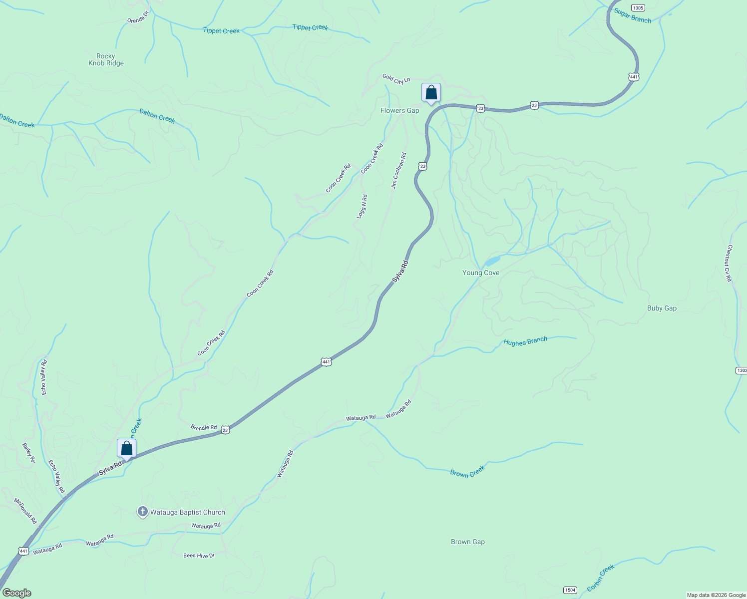 map of restaurants, bars, coffee shops, grocery stores, and more near 8356 Sylva Road in Franklin