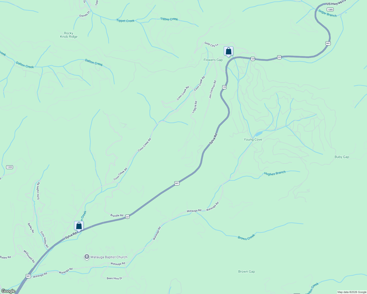 map of restaurants, bars, coffee shops, grocery stores, and more near 320 Big Ridge Road in Franklin