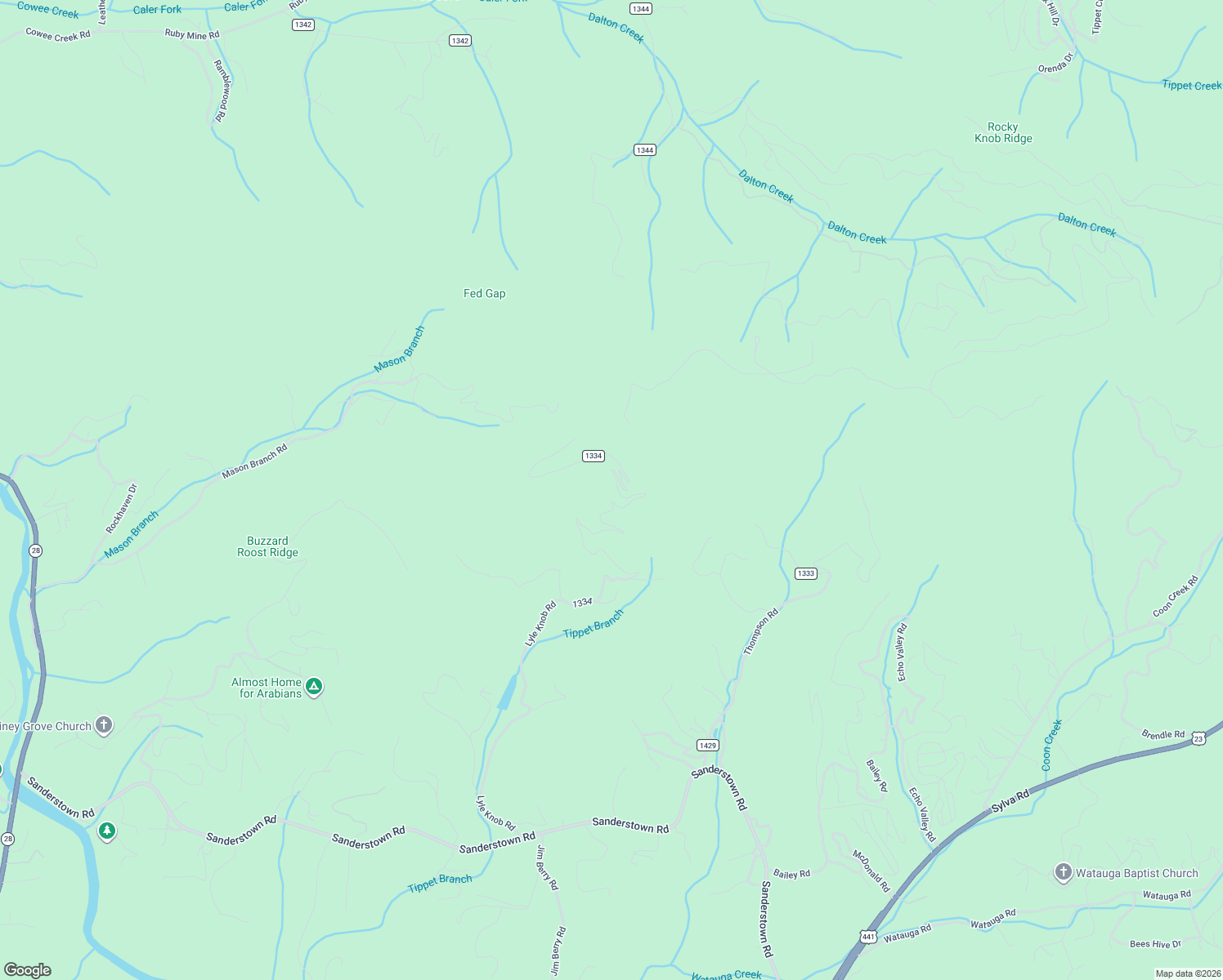 map of restaurants, bars, coffee shops, grocery stores, and more near 2435 Lyle Knob Road in Franklin