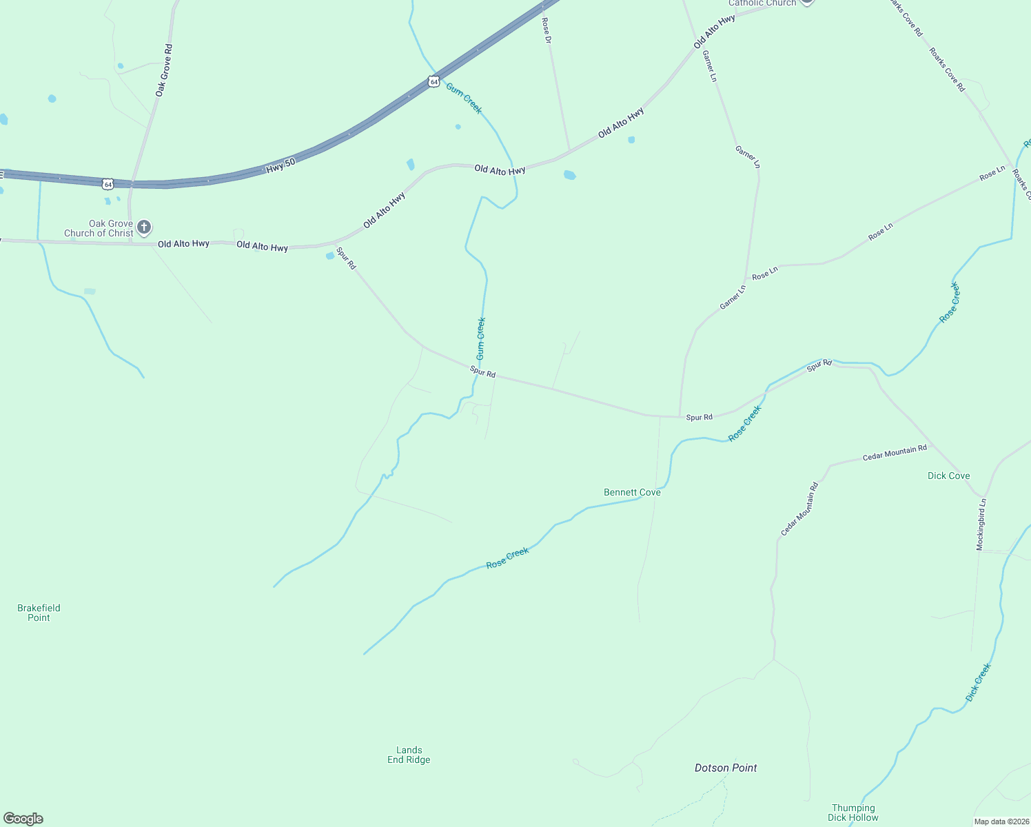 map of restaurants, bars, coffee shops, grocery stores, and more near 836 Spur Rd in Decherd