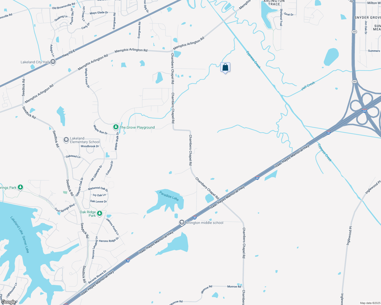 map of restaurants, bars, coffee shops, grocery stores, and more near 4435 Chambers Chapel Road in Lakeland