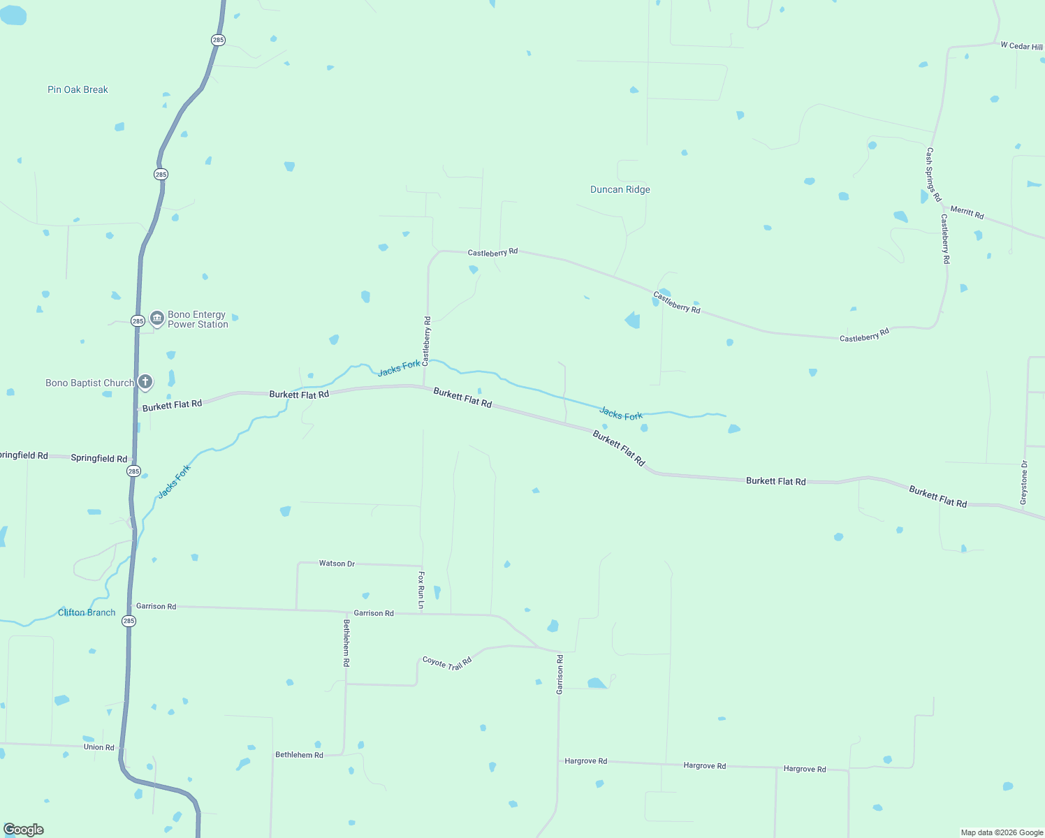 map of restaurants, bars, coffee shops, grocery stores, and more near 345 Burkett Flat Road in Greenbrier