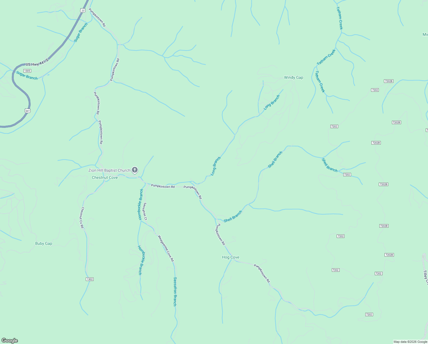 map of restaurants, bars, coffee shops, grocery stores, and more near 206 Garnet Road in Sylva