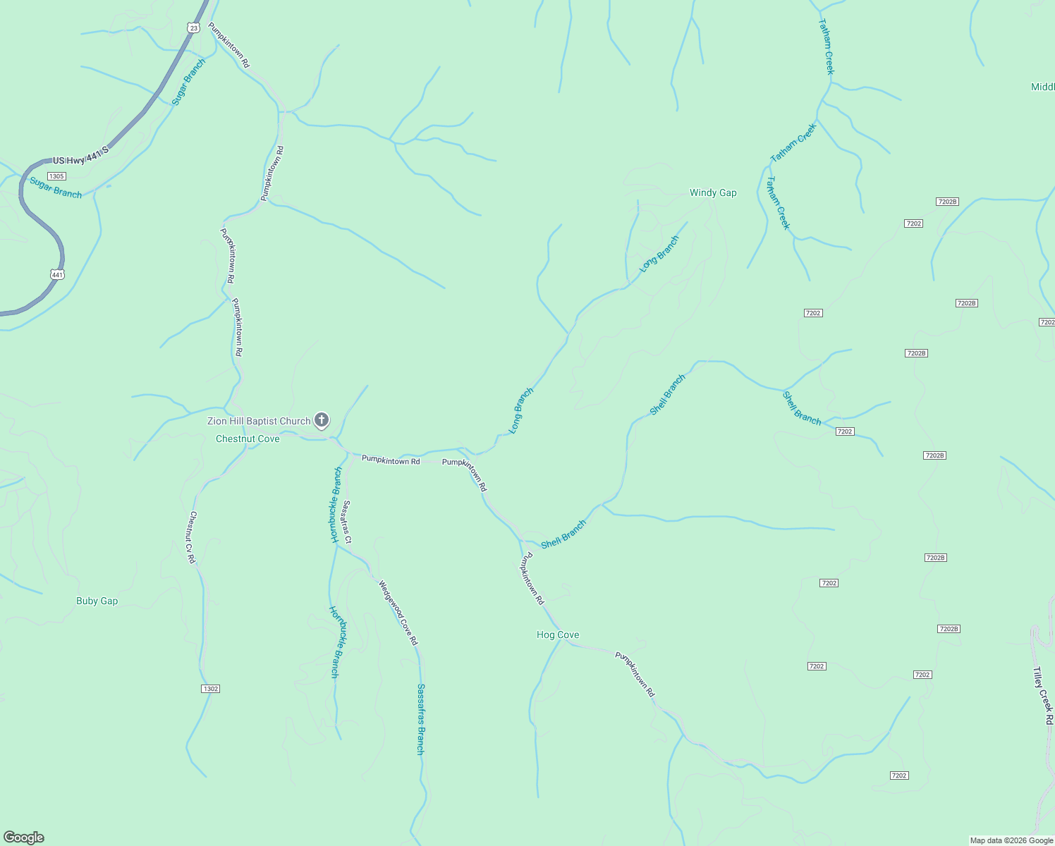 map of restaurants, bars, coffee shops, grocery stores, and more near 206 Garnet Road in Sylva