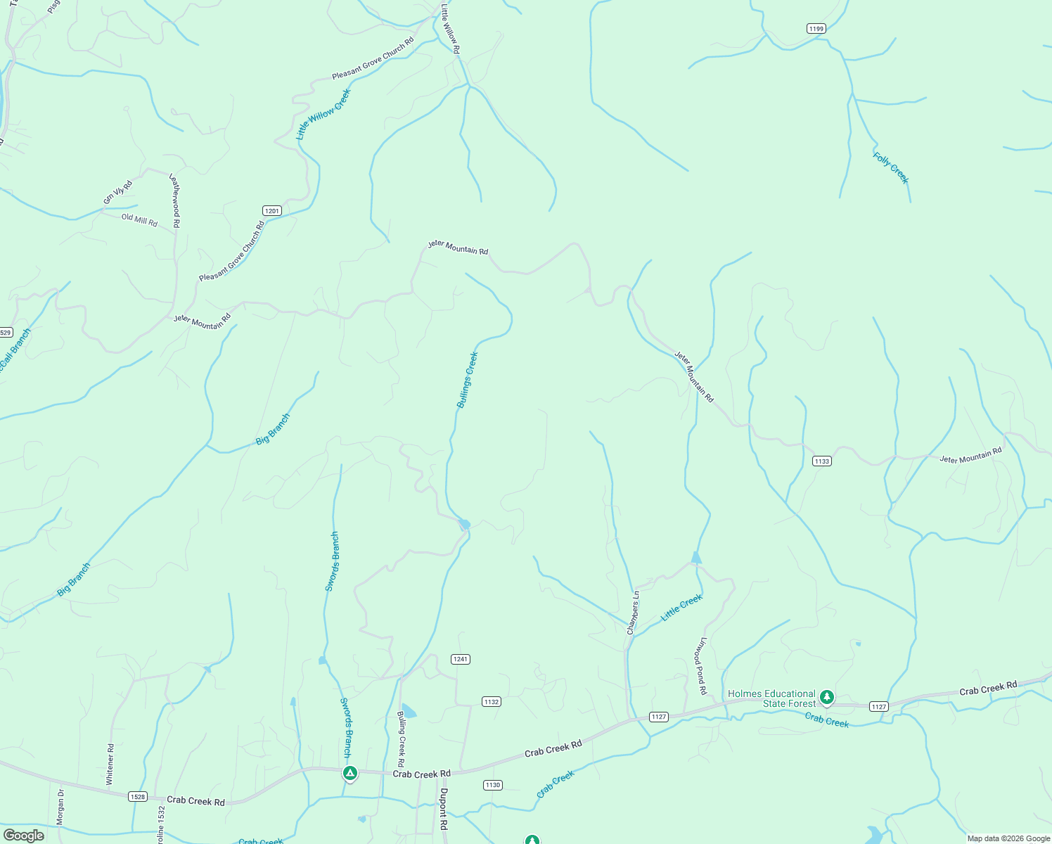 map of restaurants, bars, coffee shops, grocery stores, and more near 2222 Bulling Creek Road in Penrose