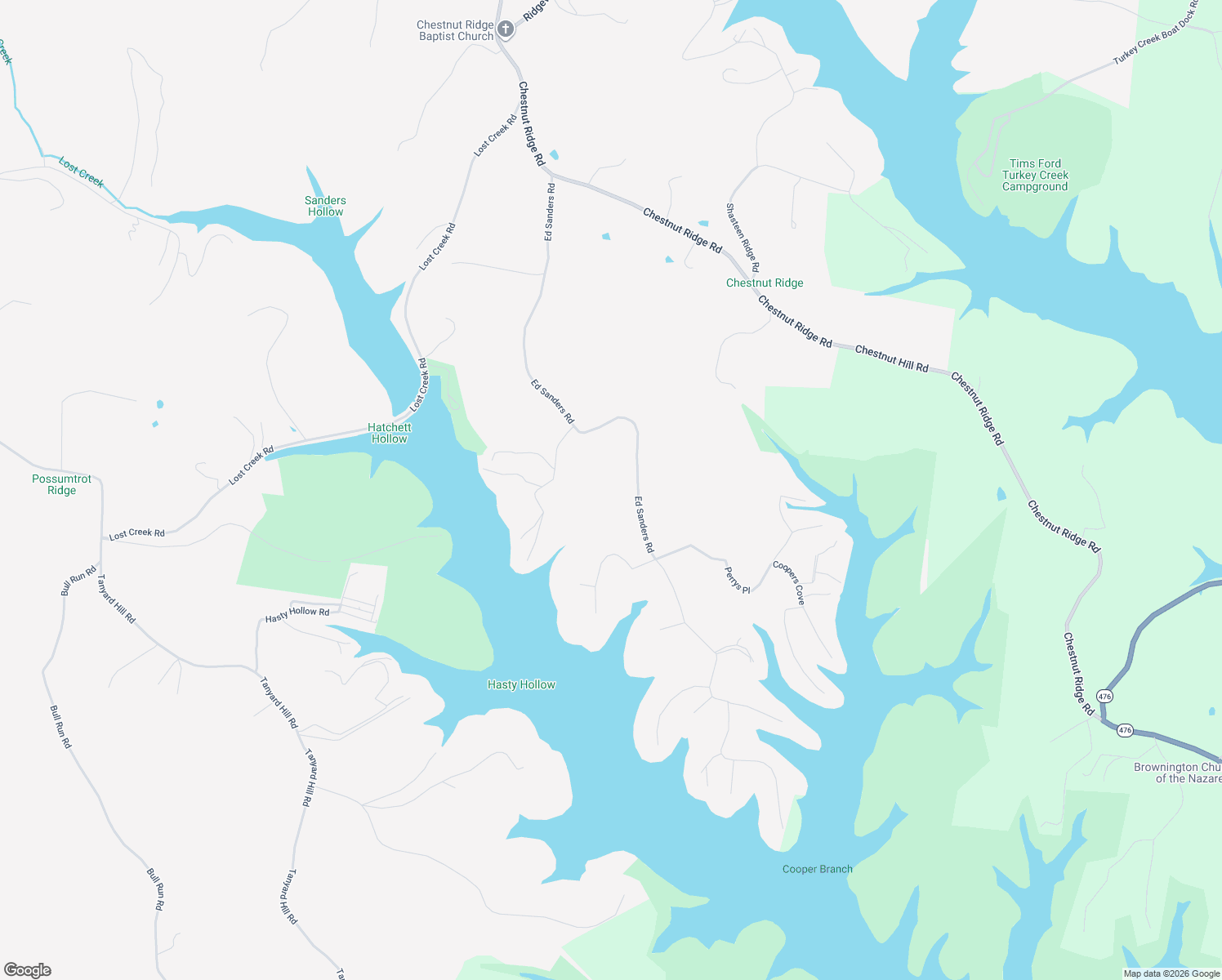 map of restaurants, bars, coffee shops, grocery stores, and more near 1270 Ed Sanders Road in Lynchburg