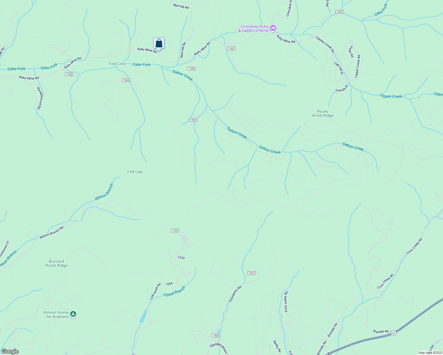 map of restaurants, bars, coffee shops, grocery stores, and more near Lyle Mountain Trail in Macon County