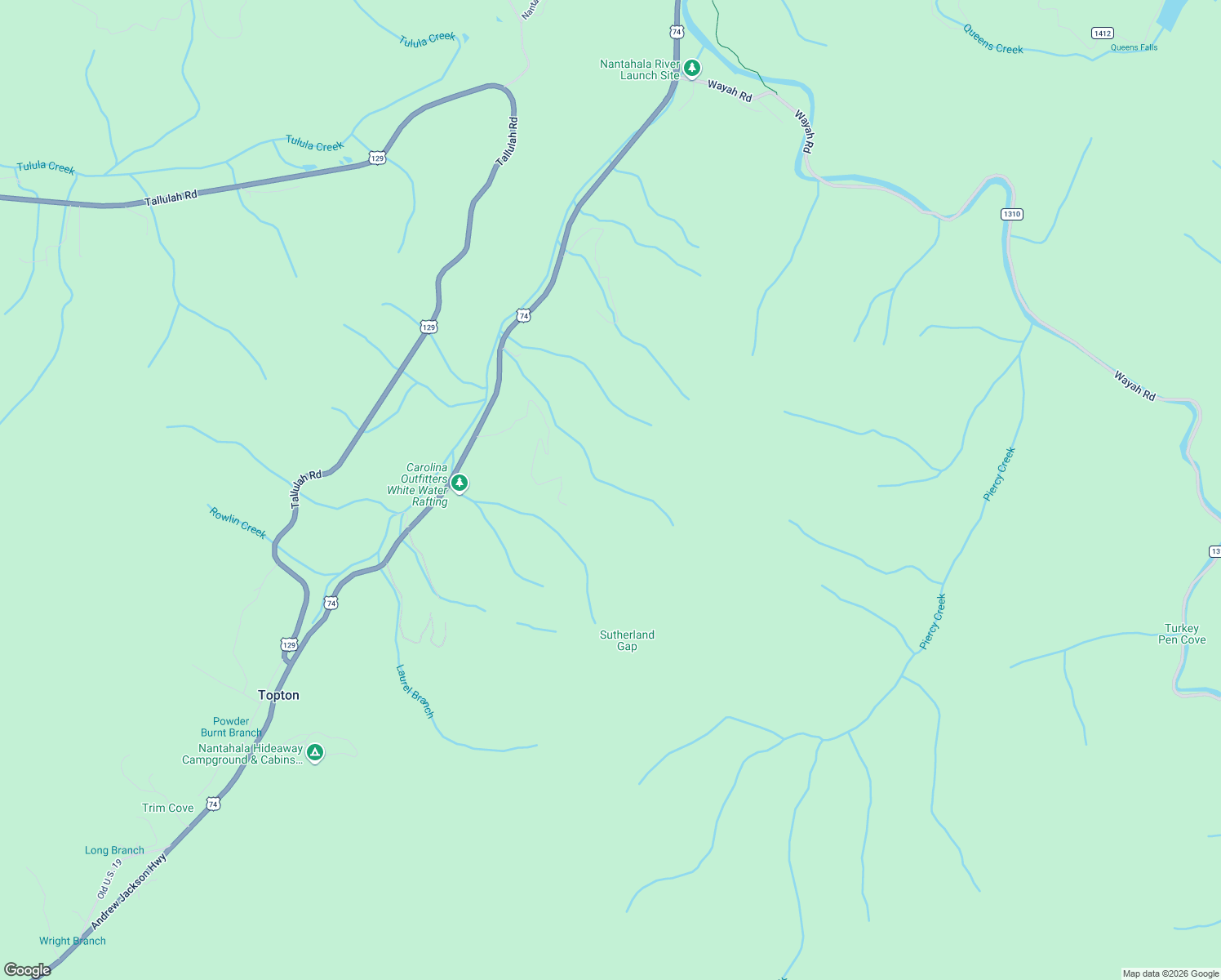 map of restaurants, bars, coffee shops, grocery stores, and more near 826 Noon Day Sun Ridge in Topton