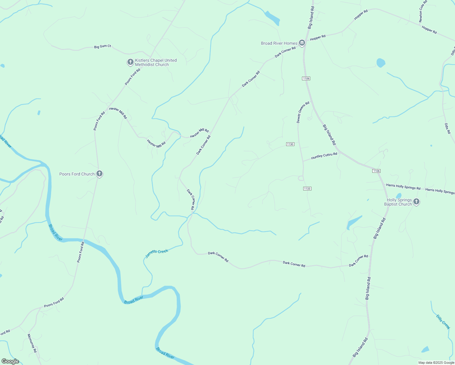 map of restaurants, bars, coffee shops, grocery stores, and more near 444 Howard Cole Road in Rutherfordton