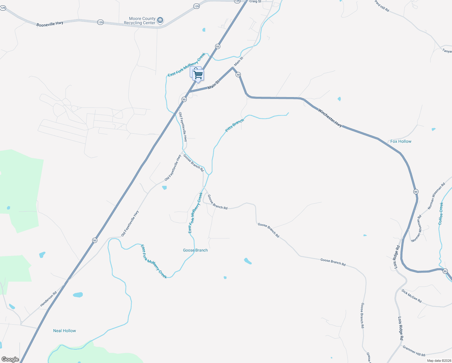 map of restaurants, bars, coffee shops, grocery stores, and more near 181 Lorena Lane in Lynchburg