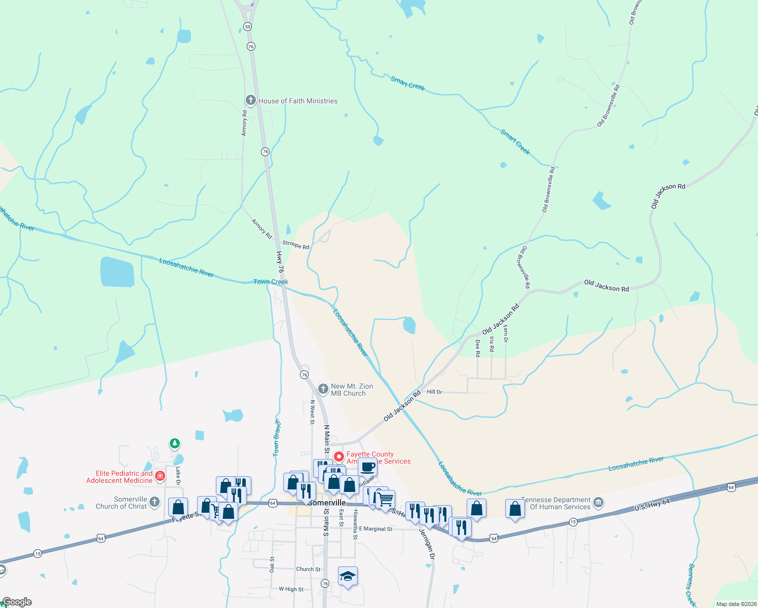 map of restaurants, bars, coffee shops, grocery stores, and more near 655 Old Jackson Road in Somerville