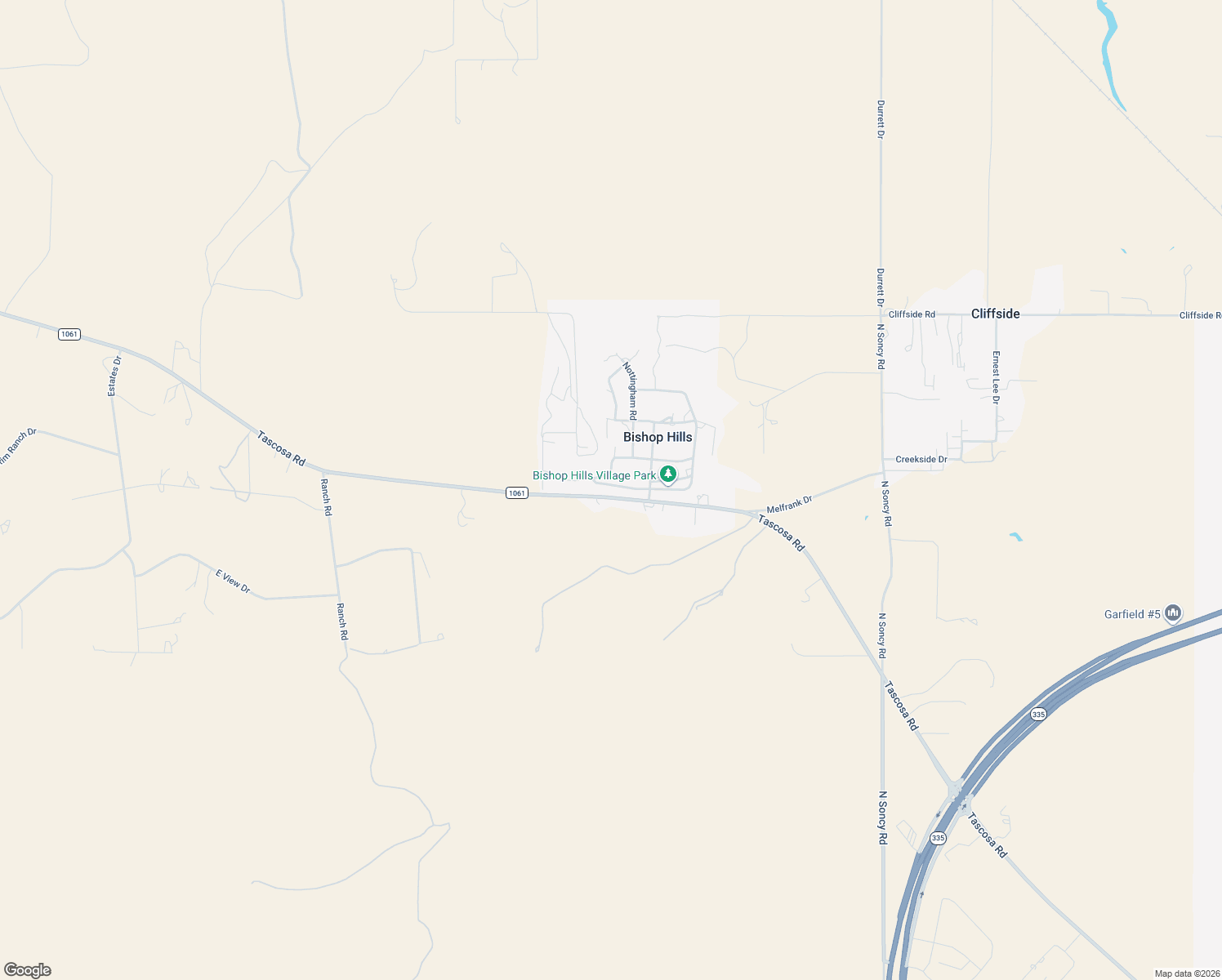 map of restaurants, bars, coffee shops, grocery stores, and more near 11 Kendall Road in Amarillo