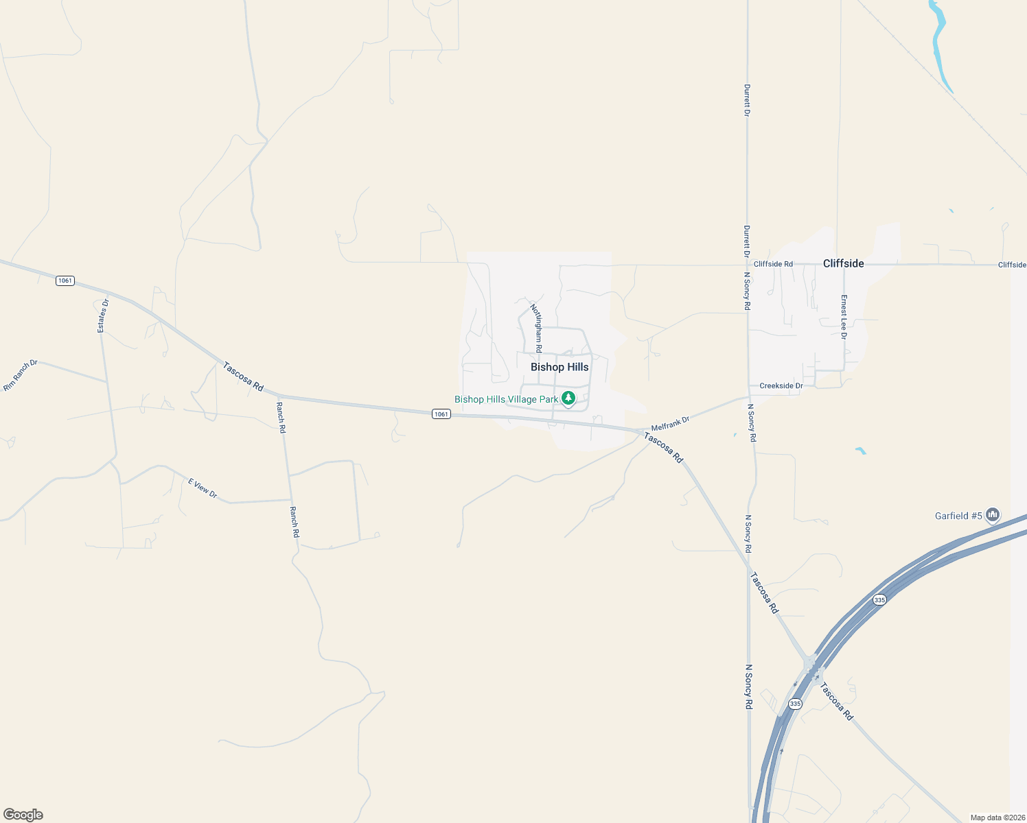 map of restaurants, bars, coffee shops, grocery stores, and more near 11 Kendall Road in Amarillo