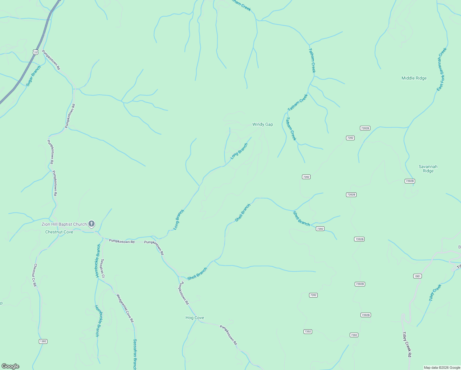 map of restaurants, bars, coffee shops, grocery stores, and more near 96 Garnet Road in Sylva
