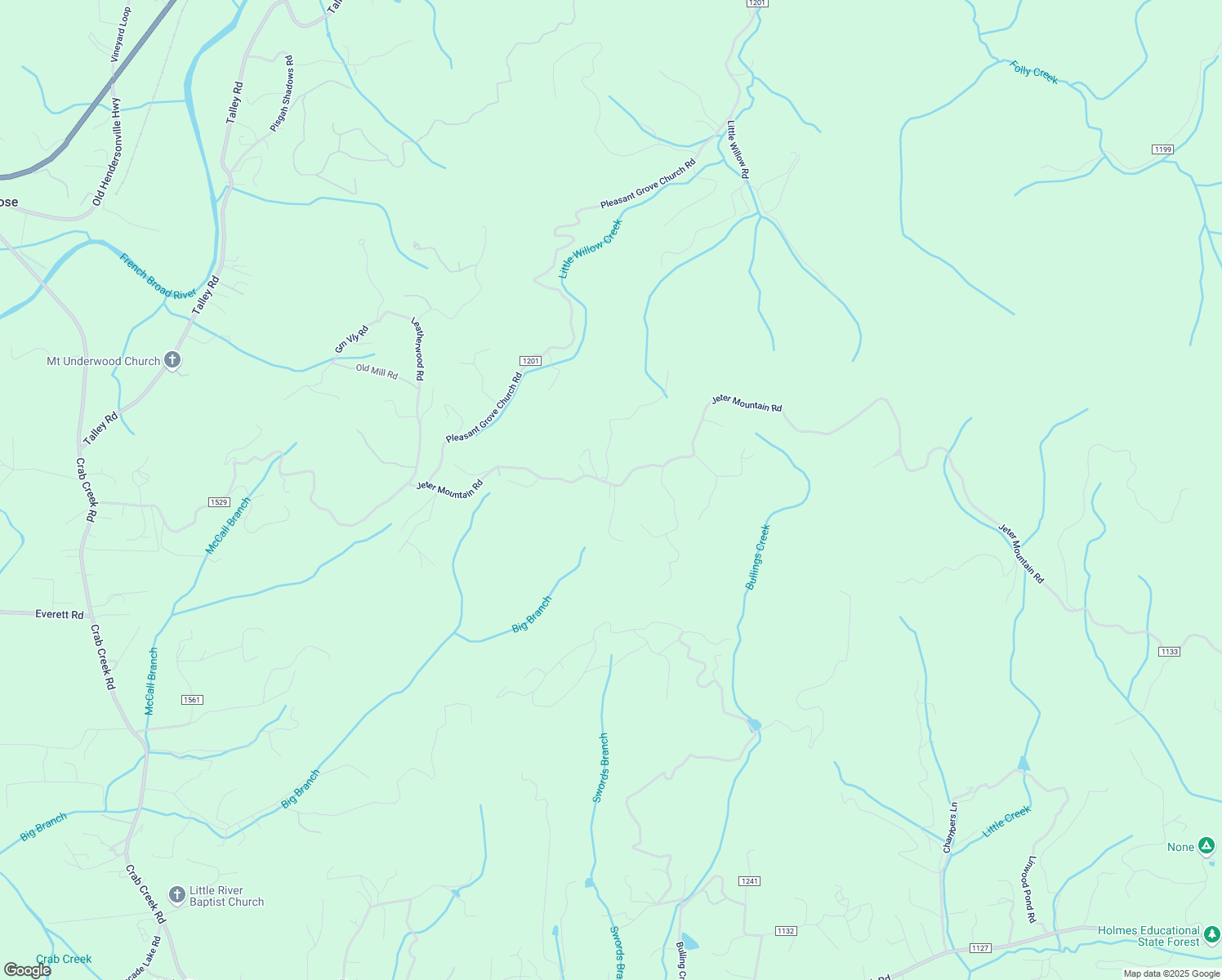 map of restaurants, bars, coffee shops, grocery stores, and more near 4985 Jeter Mountain Road in Hendersonville