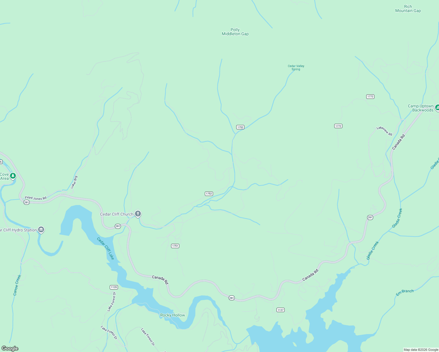 map of restaurants, bars, coffee shops, grocery stores, and more near 393 Platinum Road in Tuckasegee